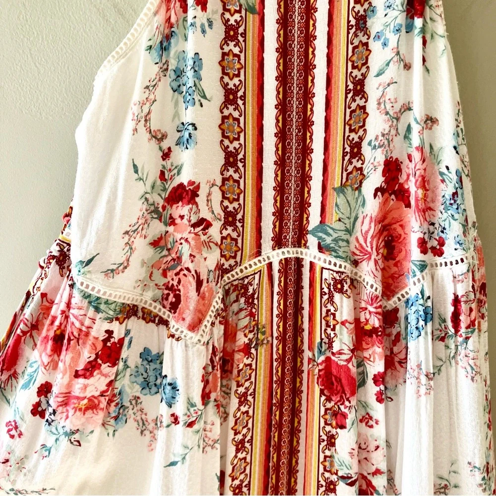 XHILARATION Floral Tiered Maxi Dress - Picture 4 of 6